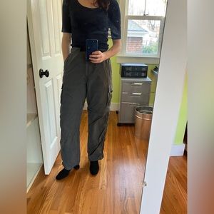 Zip-off Y2K cargo parachute pants